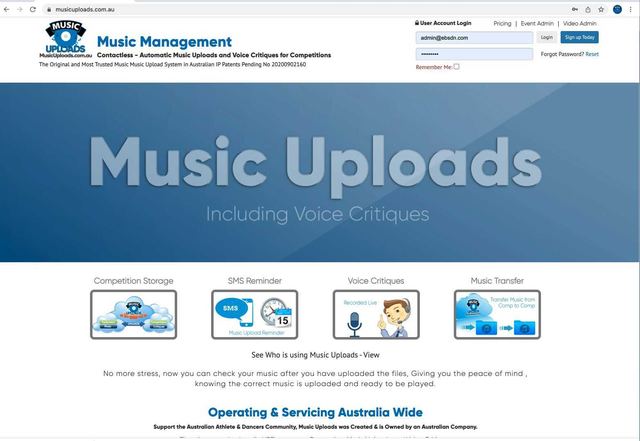 Opening frame of the Music Uploads overview video