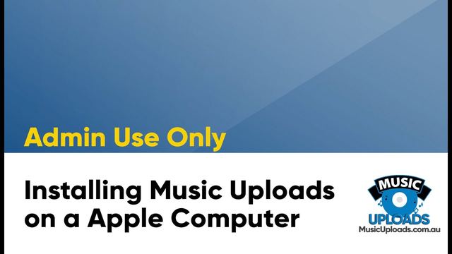 Opening frame of the video about installing on a Mac